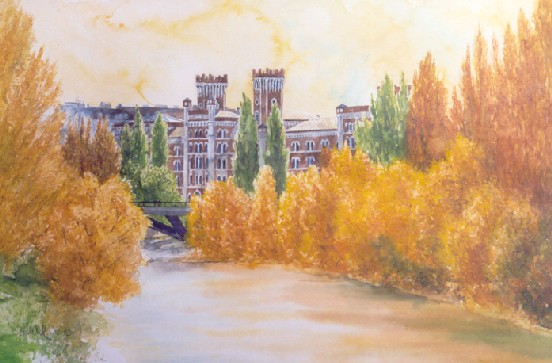 mag. marcus stiehl_aquarell_rossauer kaserne_wien_vienna_watercolour