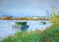 mag. marcus stiehl_aquarell_an der donau_wien_vienna_watercolour