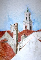 mag. marcus stiehl_herzogenburg_weinviertel_kellergasse_aquarell_watercolour