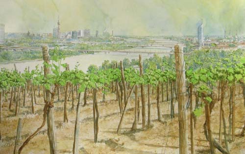 mag. marcus stiehl_blick auf wien_vienna_watercolour_aquarell