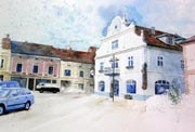 mag. marcus stiehl_traismauer_weinviertel_kellergasse_aquarell_watercolour