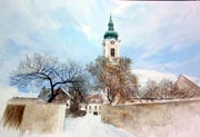 mag. marcus stiehl_traismauer_weinviertel_kellergasse_aquarell_watercolour