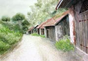 mag. marcus stiehl_traismauer_eichberg_weinviertel_kellergasse_aquarell_watercolour