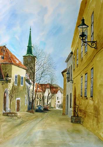 mag. marcus stiehl_gumpoldskirchen_watercolour_aquarell